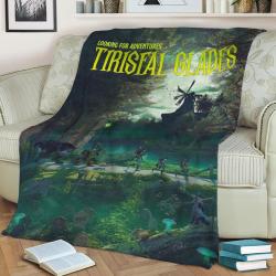 Tirisfal Glades Novel Fleece Throw Blanket Meaningful Gift For Halloween Christmas