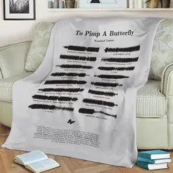 To Pimp A Butterfly By Kl Fleece Throw Blanket Meaningful Gift For Halloween Christmas