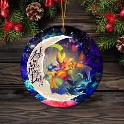 Torchic Grovyle Piplup Pokemon Love You To The Moon Galaxy Mica Circle Ornament Perfect Gifts For Family On Christmas