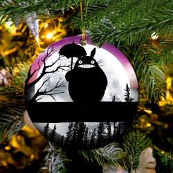 Totoro Ghibli Moon Night Mica Ornament Perfect Gift For Holiday Perfect And Unique Gifts For Family On Christmas