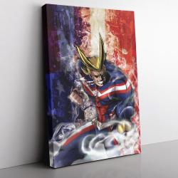 Trippy All Might My Hero Academia Canvas Print Wall Art Canvas Christmas Gift For Son Daughter