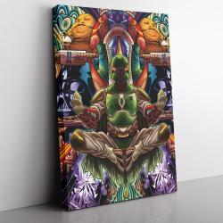 Trippy Boba Fett Star Wars Vertical Canvas Print Wall Art Canvas Christmas Gift For Son Daughter