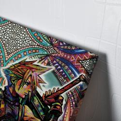Trippy Cloud Strife Final Fantasy 7 Canvas Print Wall Art Canvas Christmas Gift For Son Daughter