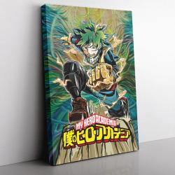 Trippy Deku My Hero Academia Canvas Print Wall Art Canvas Christmas Gift For Son Daughter