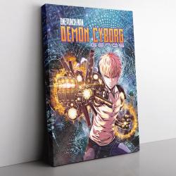 Trippy Genos One Punch Man Canvas Print Wall Art Canvas Christmas Gift For Son Daughter