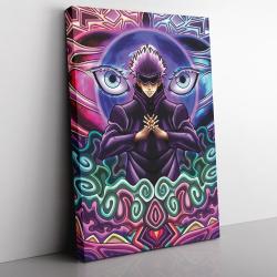 Trippy Gojo Satoru Hollow Purple Jujutsu Kaisen Canvas Print Wall Art Canvas Christmas Gift For Son Daughter