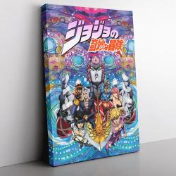 Trippy Golden Wind Squad Jojo’s Bizarre Adventure Canvas Print Wall Art Canvas Christmas Gift For Son Daughter