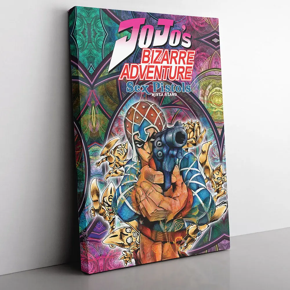 Trippy Guido Mista Six Bullets Jojo’s Bizarre Adventure Canvas Print Wall Art Canvas Christmas Gift For Son Daughter
