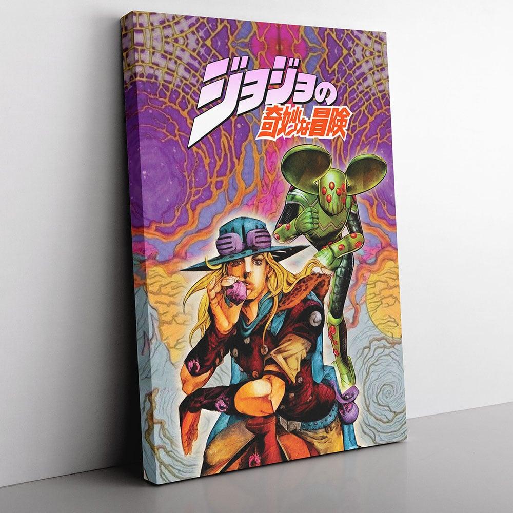 Trippy Gyro Zeppeli Ball Breaker Jojo’s Bizarre Adventure Canvas Print Wall Art Canvas Christmas Gift For Son Daughter