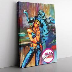 Trippy Jolyne Cujoh Stone Ocean Jojo’s Bizarre Adventure Canvas Print Wall Art Canvas Christmas Gift For Son Daughter