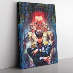 Trippy Josuke Shining Diamond Jojo’s Bizarre Adventure Canvas Print Wall Art Canvas Christmas Gift For Son Daughter