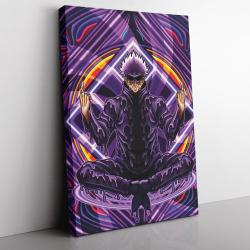Trippy Meditating Gojo Satoru Jujutsu Kaisen Canvas Print Wall Art Canvas Christmas Gift For Son Daughter