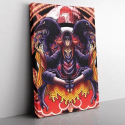 Trippy Meditating Itachi Akatsuki Naruto Canvas Print Wall Art Canvas Christmas Gift For Son Daughter