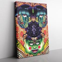 Trippy Meditating Shigeo Kageyama Mob Psycho 100 Canvas Print Wall Art Canvas Christmas Gift For Son Daughter