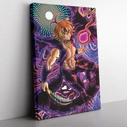Trippy Meliodas Assault Mode Seven Deadly Sins Canvas Print Wall Art Canvas Christmas Gift For Son Daughter