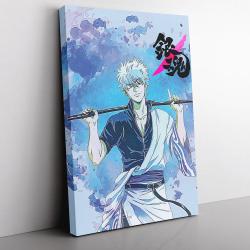 Trippy Sakata Gintoki Gintama Canvas Print Wall Art Canvas Christmas Gift For Son Daughter