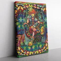 Trippy Sora Kingdom Hearts Canvas Print Wall Art Canvas Christmas Gift For Son Daughter