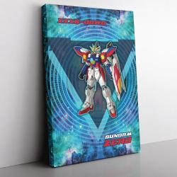 Trippy Wing Zero Gundam Canvas Print Wall Art Canvas Christmas Gift For Son Daughter