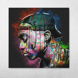 Tupac Graffiti Wall Art Canvas Meaning Gift For Birthday Christmas