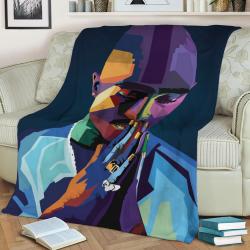 Tupac Shakur Wpap Popart Fleece Throw Blanket Meaningful Gift For Halloween Christmas