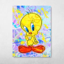 Tweety Graffiti Wall Art Canvas Meaning Gift For Birthday Christmas
