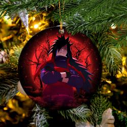Uchiha Madara Moonlight Mica Circle Ornament Perfect Gift For Holiday Perfect And Unique Gifts For Family On Christmas