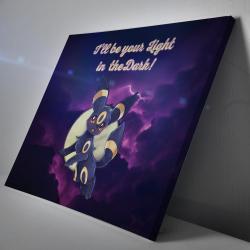 Umbreon Light in the Dark Pokemon Canvas Print Wall Art Canvas Christmas Gift For Son Daughter