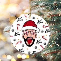 Un Vareno Sin Ti 2022 Bad Bunny Christmas Couple Ornament Perfect And Unique Gifts For Family On Christmas