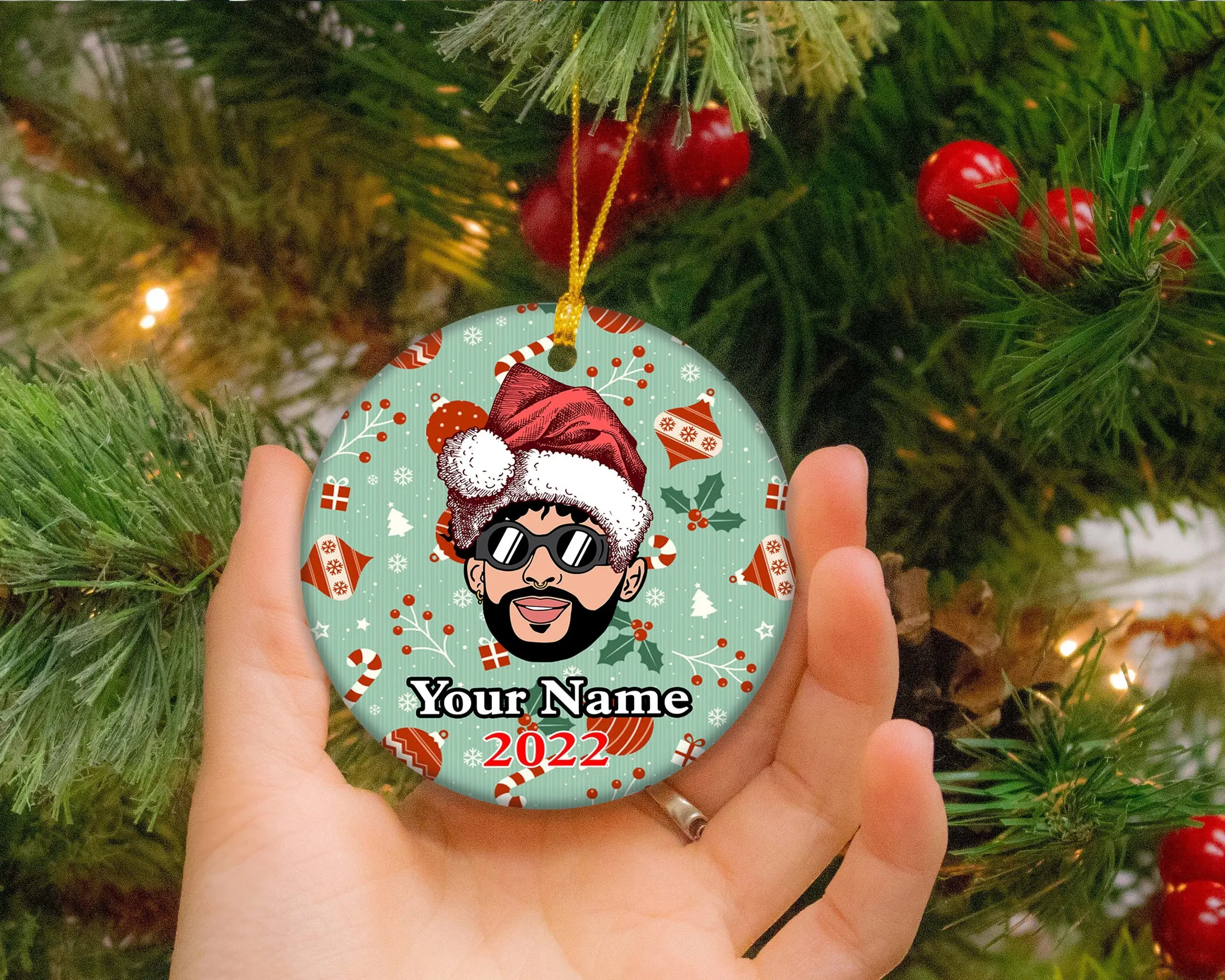 Un Verano Sin Ti 2022 Bad Bunny Ornament Decoration Perfect And Unique Gifts For Family On Christmas