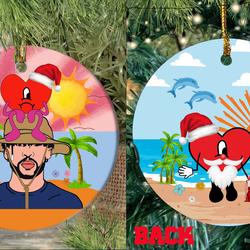 Un Verano Sin Ti Christmas Bad Bunny Ornament 2022 Perfect And Unique Gifts For Family On Christmas