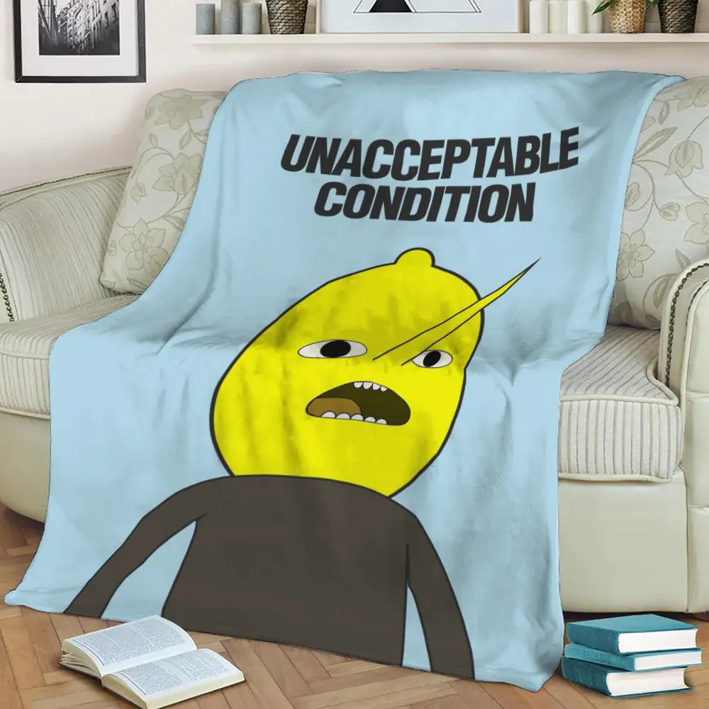 Unacceptable Condition Fleece Throw Blanket Meaningful Gift For Halloween Christmas