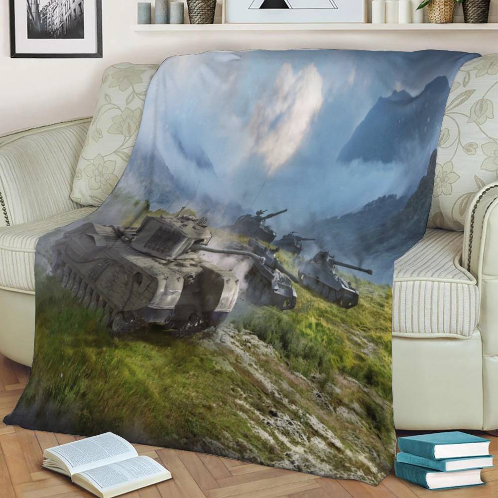 United Kingdom Churchill Vii Fleece Throw Blanket Meaningful Gift For Halloween Christmas