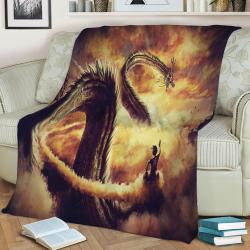 Vegeta Son Goku Fleece Throw Blanket Meaningful Gift For Halloween Christmas