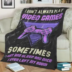Videogames Gaming Gamer Fleece Throw Blanket Meaningful Gift For Halloween Christmas