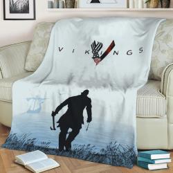 Vikings Fleece Throw Blanket Meaningful Gift For Halloween Christmas