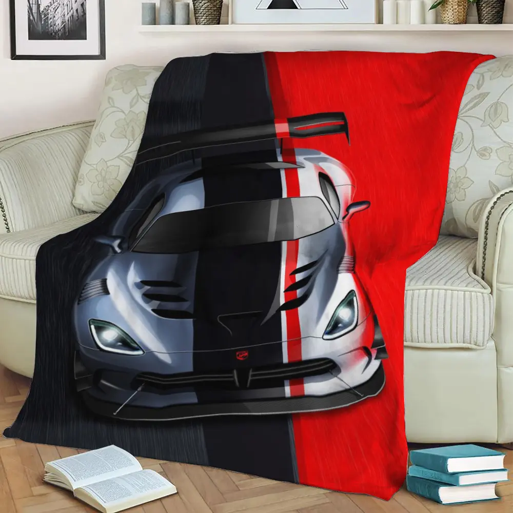 Viper Acr Illustration Fleece Throw Blanket Meaningful Gift For Halloween Christmas