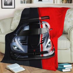 Viper Acr Illustration Fleece Throw Blanket Meaningful Gift For Halloween Christmas