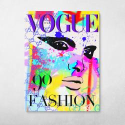 Vogue Cover Italy Wall Art Canvas Meaning Gift For Birthday Christmas