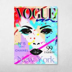 Vogue Cover New York Wall Art Canvas Meaning Gift For Birthday Christmas