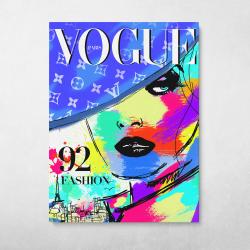 Vogue Cover Paris Wall Art Canvas Meaning Gift For Birthday Christmas
