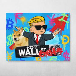 Wall Street Bets Wall Art Canvas Meaning Gift For Birthday Christmas