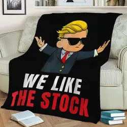 Wallstreetbets Stock Fleece Throw Blanket Meaningful Gift For Halloween Christmas