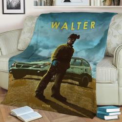 Walter Fleece Throw Blanket Meaningful Gift For Halloween Christmas