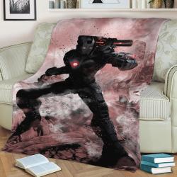 War Machine Fleece Throw Blanket Meaningful Gift For Halloween Christmas