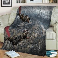 Warzone Verdansk Disarray Fleece Throw Blanket Meaningful Gift For Halloween Christmas