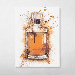 Whiskey Bottle Splatter Wall Art Canvas Meaning Gift For Birthday Christmas