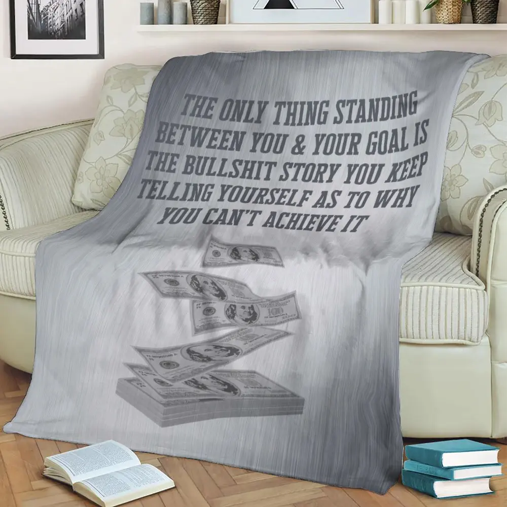 Wolf Of Wall Street Quote Fleece Throw Blanket Meaningful Gift For Halloween Christmas