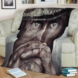 World War 2 Fleece Throw Blanket Meaningful Gift For Halloween Christmas