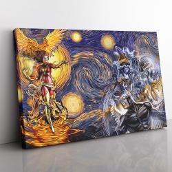 Xmen Dark Phoenix Starry Night Canvas Print Wall Art Canvas Christmas Gift For Son Daughter
