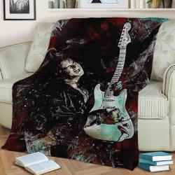 Yngwie M Fleece Throw Blanket Meaningful Gift For Halloween Christmas